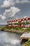 Houses in the yacht harbour of Ebeltoft, Denmark-By-Photographic Print