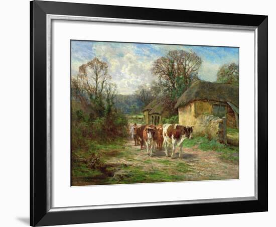 By the Barn-Charles James Adams-Framed Giclee Print