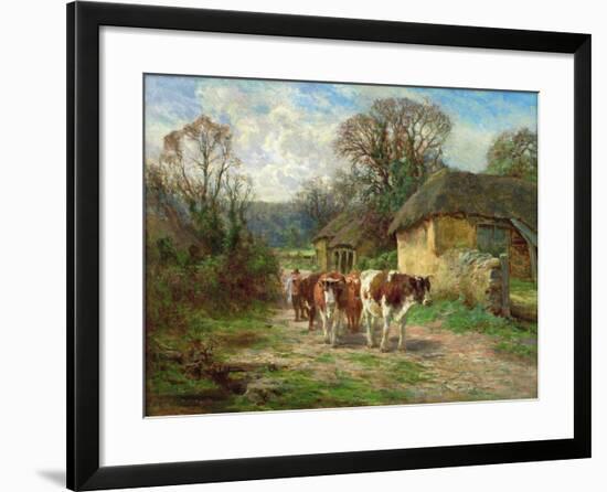 By the Barn-Charles James Adams-Framed Giclee Print