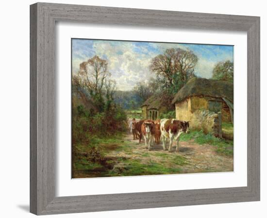 By the Barn-Charles James Adams-Framed Giclee Print