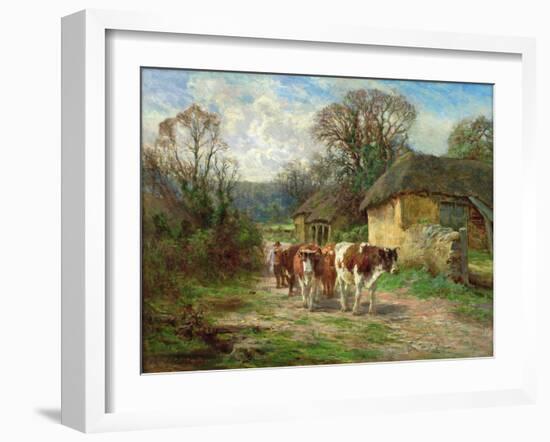 By the Barn-Charles James Adams-Framed Giclee Print
