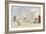 By the Bathing Machines, 1866-Eugène Boudin-Framed Giclee Print