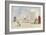 By the Bathing Machines, 1866-Eugène Boudin-Framed Giclee Print