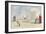 By the Bathing Machines, 1866-Eugène Boudin-Framed Giclee Print