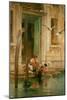 By the Canal, Venice-Marcus Stone-Mounted Giclee Print