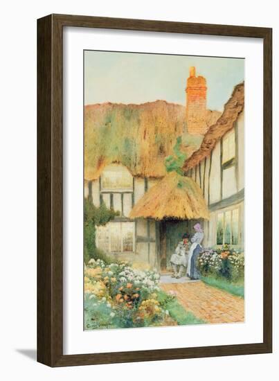 By the Cottage Door-Arthur Claude Strachan-Framed Giclee Print
