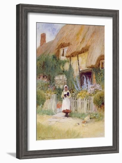 By the Cottage Gate-Arthur Claude Strachan-Framed Premium Giclee Print