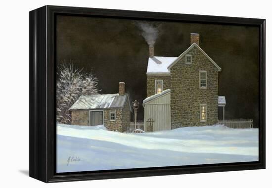 By the Fire-Jerry Cable-Framed Premier Image Canvas