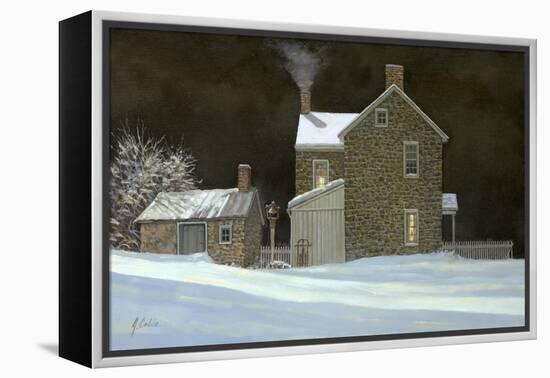 By the Fire-Jerry Cable-Framed Premier Image Canvas