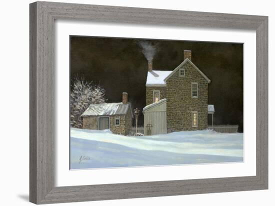 By the Fire-Jerry Cable-Framed Giclee Print