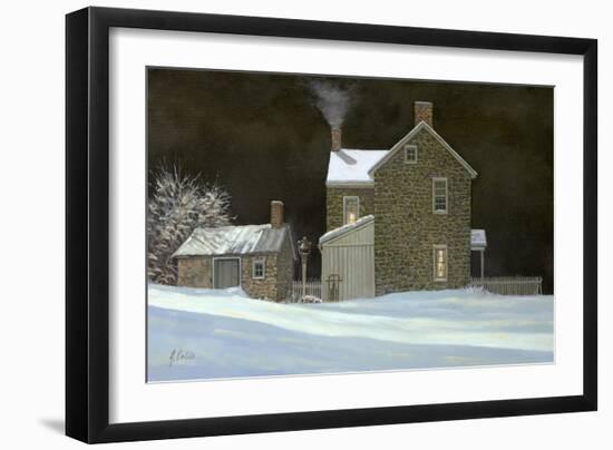 By the Fire-Jerry Cable-Framed Giclee Print