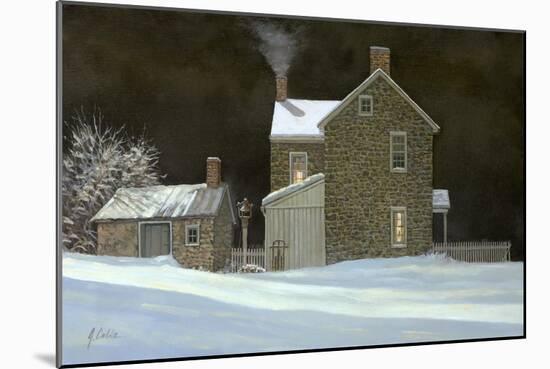 By the Fire-Jerry Cable-Mounted Giclee Print