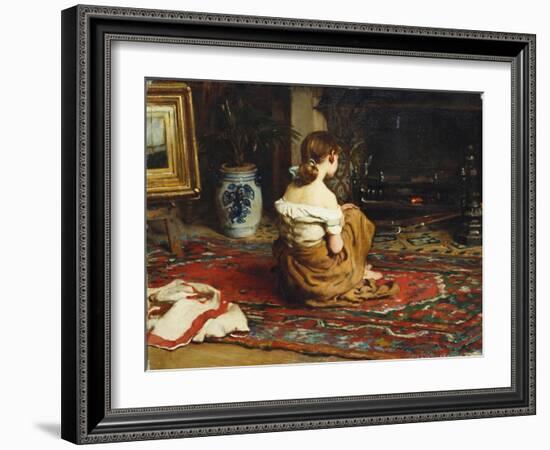 By the Fireside, 1878-Frank Holl-Framed Giclee Print