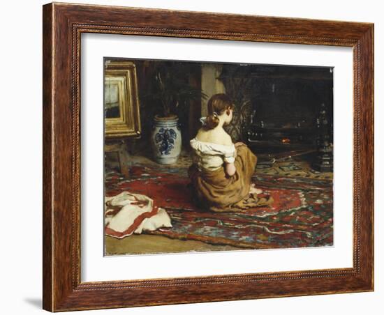 By the Fireside, 1878-Frank Holl-Framed Giclee Print