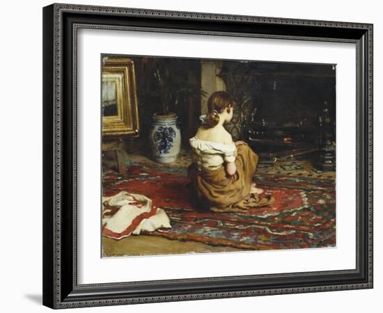 By the Fireside, 1878-Frank Holl-Framed Giclee Print