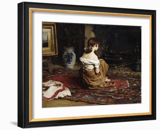 By the Fireside, 1878-Frank Holl-Framed Giclee Print