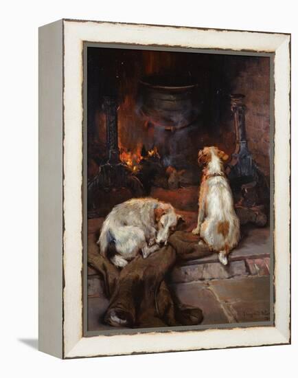 By the Hearth, 1894-Philip Eustace Stretton-Framed Premier Image Canvas