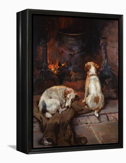 By the Hearth, 1894-Philip Eustace Stretton-Framed Premier Image Canvas