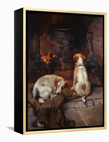 By the Hearth, 1894-Philip Eustace Stretton-Framed Premier Image Canvas
