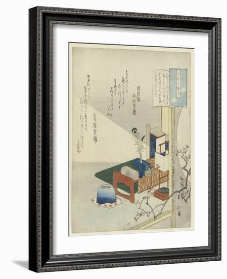 By the Light of a Lamp-Totoya Hokkei-Framed Giclee Print