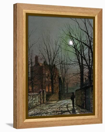 By the Light of the Moon, 1882-John Atkinson Grimshaw-Framed Premier Image Canvas
