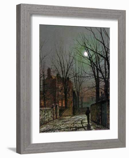 By the Light of the Moon, 1882-John Atkinson Grimshaw-Framed Giclee Print