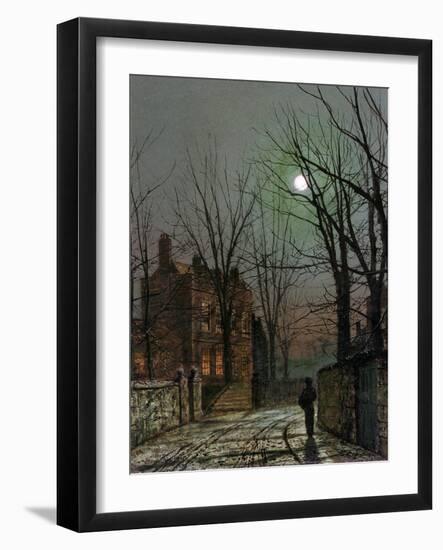 By the Light of the Moon, 1882-John Atkinson Grimshaw-Framed Giclee Print