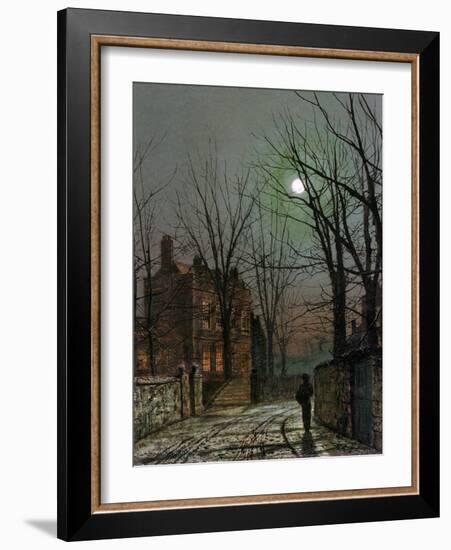 By the Light of the Moon, 1882-John Atkinson Grimshaw-Framed Premium Giclee Print