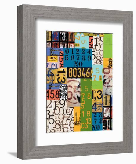 By The Numbers-Jan Weiss-Framed Premium Giclee Print