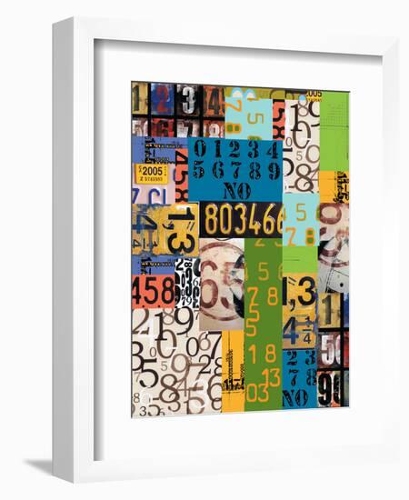 By The Numbers-Jan Weiss-Framed Premium Giclee Print