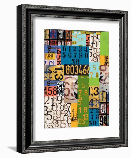 By The Numbers-Jan Weiss-Framed Premium Giclee Print