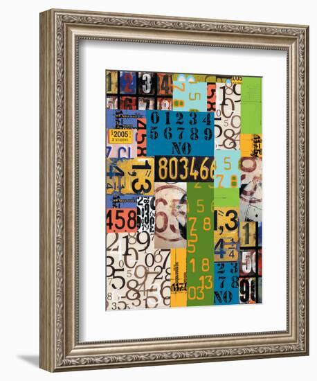 By The Numbers-Jan Weiss-Framed Art Print