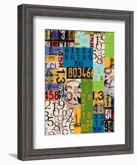 By The Numbers-Jan Weiss-Framed Art Print