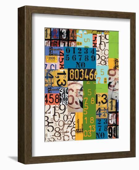By The Numbers-Jan Weiss-Framed Art Print
