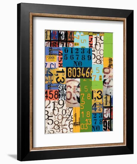 By The Numbers-Jan Weiss-Framed Art Print