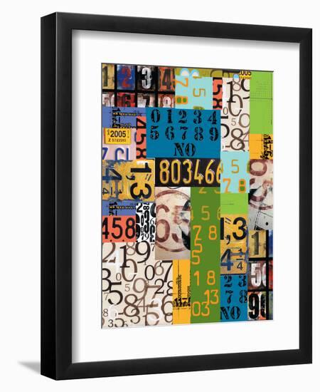 By The Numbers-Jan Weiss-Framed Art Print