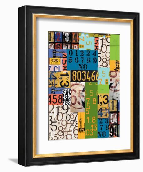 By The Numbers-Jan Weiss-Framed Art Print