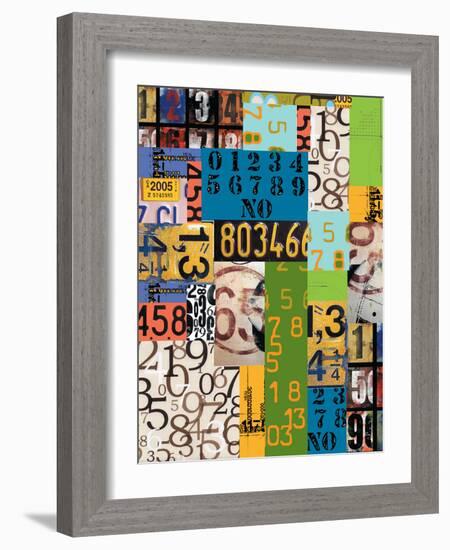 By The Numbers-Jan Weiss-Framed Art Print