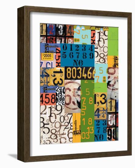 By The Numbers-Jan Weiss-Framed Art Print