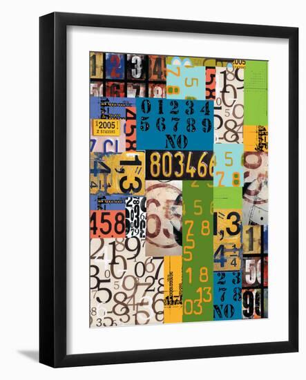 By The Numbers-Jan Weiss-Framed Art Print