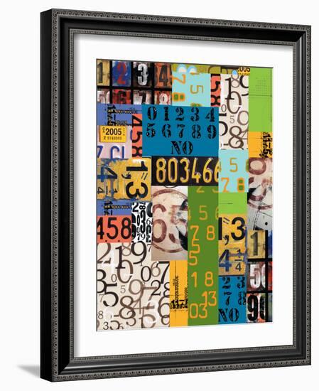 By The Numbers-Jan Weiss-Framed Art Print