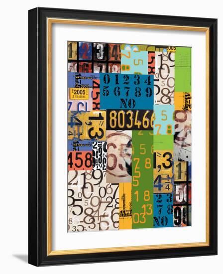 By The Numbers-Jan Weiss-Framed Art Print