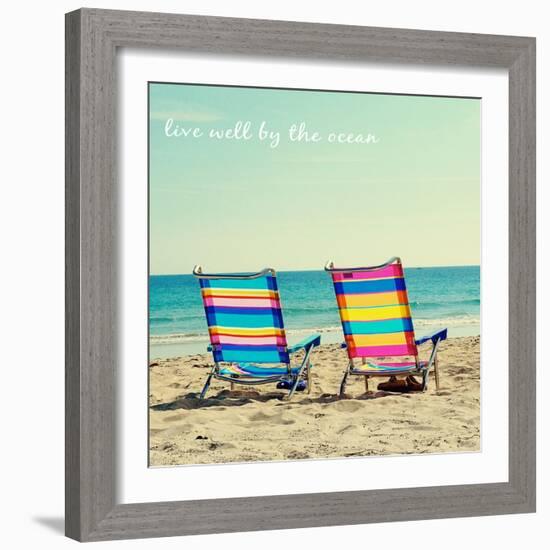 By the Ocean-Gail Peck-Framed Art Print