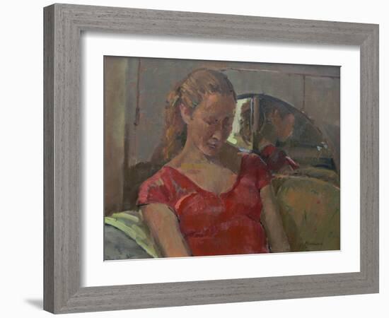 By the Old Mirror, 2009-Pat Maclaurin-Framed Giclee Print