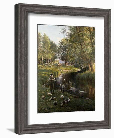 By the River, Apperup-Frants Henningsen-Framed Giclee Print