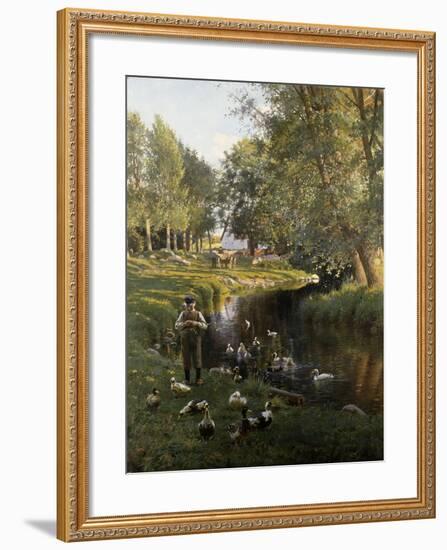 By the River, Apperup-Frants Henningsen-Framed Giclee Print