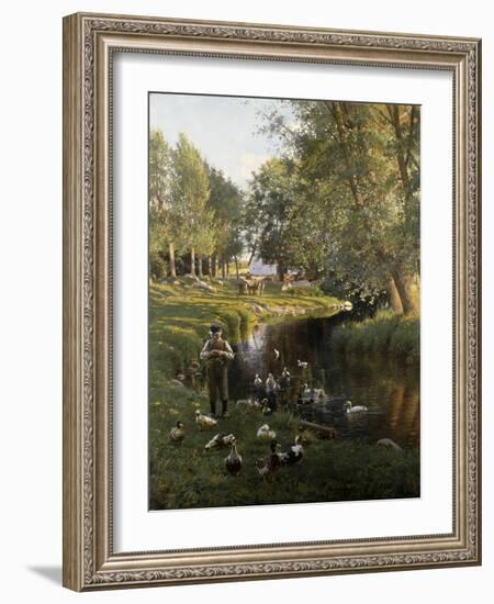 By the River, Apperup-Frants Henningsen-Framed Giclee Print