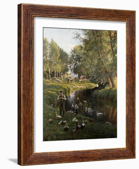 By the River, Apperup-Frants Henningsen-Framed Giclee Print