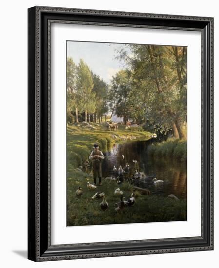 By the River, Apperup-Frants Henningsen-Framed Giclee Print