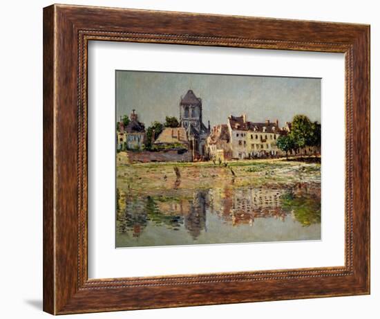 By the River at Vernon, 1883-Claude Monet-Framed Giclee Print